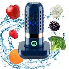 Fruit And Vegetable Cleaner Machine; Portable Capsule Shape Fruit&Vegetable Washing Machine; USB Rechargeable Fruit Cleaner Machine For Cleaning