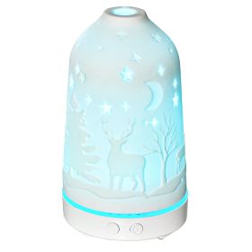 HOMCOM 100ml Aroma Diffuser Essential Oils Humidifier, 7 Colors LED, 2 Mist Mode, Timer, Auto-off Feature for Relaxation