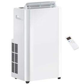 HOMCOM 12000BTU Portable Air Conditioner w/ Cooling, Dehumidifier & Ventilating, Portable AC Unit w/ Remote Control, 3 Fan Modes, 24-Hour Timer,