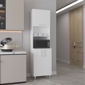 Maeser Kitchen Pantry, 3 Doors, 4 Legs, 5 Shelves