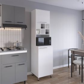 Ashford Kitchen Pantry, 2 Doors, 4 Legs, 8 Shelves