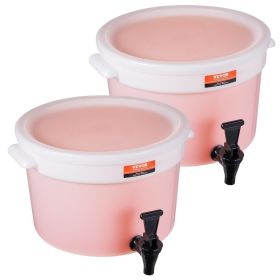 VEVOR Beverage Dispenser, 3 Gallon Drink Dispensers for Parties, Plastic Juice Dispenser with Spigot and Lid, Iced Tea Lemonade Juice Water Dispe