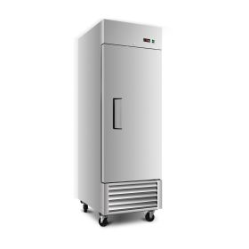 27" Commercial Refrigerator 23 Cu.ft with 1 Solid Door Reach-In Refrigerators Stainless Steel ETL Approved Upright Fridge Storage