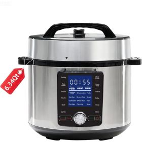 Electric Pressure Cooker, Stainless Steel Pot, Electric Pressure Multi-functional Pot, Cooking Pot (Option: 6 Quarts)